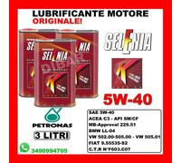 SELENIA K PURE ENERGY MULTIAIR 5W40 ACEA C3 API SM/CF FIAT 9.55535-S2 DA 3 LITRI