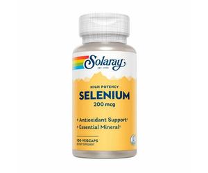 Selenio Ad Alta Potenza 100 Capsule Vegetali 200 Mcg Di Solaray