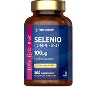 Selenio Integratore 100 Mcg | 365 Compresse Vegane | Complesso Di Selenito Di So
