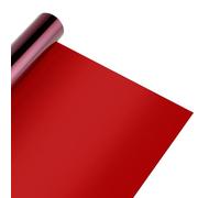 Selens 1 pellicola per filtri per la luce, 40 x 100 cm, quadrata, trasparente, in plastica, per studio fotografico, flash, luce LED, luce per DJ, lettura, fai da te (rosso)
