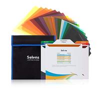 Selens 20 pellicole in gel per illuminazione, per correzione del colore, trasparenti, per riflettori stroboscopici, fotografia, studio, video, feste, lettura, artigianato, 20 pezzi, 25 x 25 cm