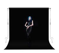 Selens 200x300cm Nero Fotografia Sfondo Velluto Schermo Tessuto Resistenza alle rughe 2 x 10 piedi per Foto Studio Ritratto Prodotto Puntelli Pet Webcast Sfondo Stand Frame Ripresa Lavabile