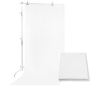 Selens 4 x 1,7 m, diffusore in tessuto nylon seta bianca diffusione, senza cuciture, per illuminazione fotografica, softbox e tende luminose