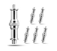 Selens 6 adattatori standard da 1/4 '' a 3/8 '' in metallo maschio adattatore vite filettata perno per supporto luce studio, adattatore hotshoe/Coldshoe, super morsetto e supporto flash