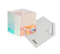 Selens Cubo prisma fotografia placcatura ottica in cristallo professionale con foro da 1/4", crea un effetto arcobaleno chiaro per insegnare lo spettro di luce fotografo