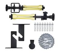 Selens Fotografia 1 rotolo di supporti da parete manuale per studio fotografico, sistema di montaggio a parete, incl. (1) catene, (2) ganci singoli, (2) estensori, (8) viti di dilatazione