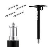 Selens Supporto per fotografia, montaggio a parete, 28,5 cm, montaggio a soffitto, braccio Boom con filettatura 1/4", adattatore universale per luci video, ombrelli, riflettori