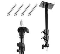 Selens Supporto per fotografia, montaggio a parete per montaggio a soffitto, lunghezza regolabile fino a 103 cm, con filettatura da 3/8" 1/4", ombrelli, riflettori