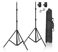 Selens Treppiedi per luce da 200 cm, kit da 2 pezzi, per HTC Vive VR, prodotto fotografico, prodotto per fotografia, in lega di alluminio, clip per cavi Vive, borsa per il trasporto