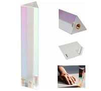 Selens Triangolare prisma fotografia placcatura ottica in cristallo professionale con foro da 1/4", crea un effetto arcobaleno chiaro per insegnare lo spettro di luce fotografo