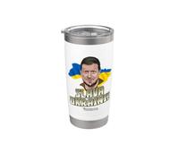 Selenskyj Slava Ucraina gloria dell'Ucraina Bicchiere termico in acciaio inox doppia parete