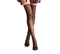 Selente Lovely Legs Raffinate calze per reggicalze, nero/rosa 20 DEN, L