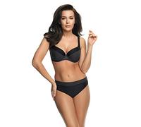 Selente My Secret 1875 Costume da Bagno a Due Pezzi/Bikini Shaping/Modellante Curvy/Taglie Forti con Coppe differenziate, Bikini Nero/Bianco Pois, 5C/Slip XXL