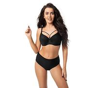 Selente My Secret D8051 Costume Mare/Piscina Donna a 2 Pezzi con Ferretti e Coppe differenziate, Nero Cordoncino, 4C