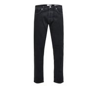 SELETED HOMME Slh220-loose Kobe 3073 Black JNS Ex Noos Jeans, Denim Nero, 33W x 32L Uomo