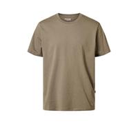SELETED HOMME Slhaspen Slub SS O-Neck Tee Noos T-Shirt, Vetiver, M Uomo