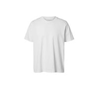 SELETED HOMME Slhaspen SS O-Neck Tee W Noos T-Shirt, Bianco, M Uomo