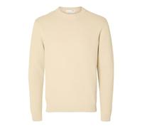 SELETED HOMME SLHDANE LS Knit Structure Crew Neck Noos, Farina d'avena, S