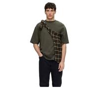 SELETED HOMME Slhlooseoscar SS O-Neck Tee Noos T-Shirt, Notte Foresta, L Uomo