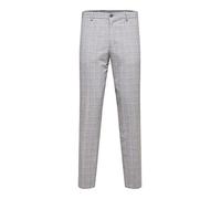 SELETED HOMME Slhslim-Liam Lt Grey Chk TRS Flex B Noos Pantaloni Eleganti, Grigio Chiaro mélange/Checks: Grigio, W56 Uomo