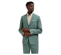 SELETED HOMME SLHSLIM-Oasis Linen BLZ Noos Blazer, Verde Chiaro (Miscela Verde Chiaro), 60 Uomo