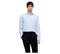 SELETED HOMME Slhslim-Performance Shirt LS Noos Camicia, Blu Chiaro/Dettaglio: Misto con Bianco, M Uomo