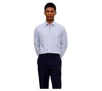 SELETED HOMME Slhslim-Performance Shirt LS Noos Camicia, True Navy/Strisce: Strisce, L Uomo
