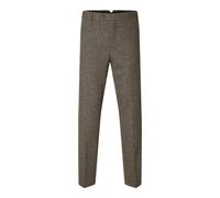 SELETED HOMME Slhslim-Reed Wool TRS Noos Pantaloni, Brownie/Detail:Structure, W56 Uomo