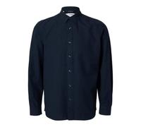 SELETED HOMME Slhslimnew-Linen-Maglietta LS Noos Camicia a Maniche Lunghe, Sky Captain, M Uomo