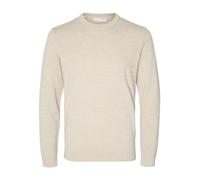 SELETED HOMME Slhtown Merino Coolmax Knit Crew Noos Maglione Lavorato a Maglia, Fog/Dettagli: Melange, S Uomo