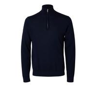 Selected Maglione SLHTRAY LS Merino mezza zip Noos Blu marine L Uomo