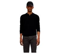SELETED HOMME SLHTRAY LS Knit Merino Polo Noos, Nero, L