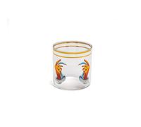 SELETTI BICCHIERE IN VETRO TOILETPAPERS LOVES DIAM.8 H.8 HANDS WHITH SNAKES