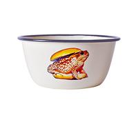 SELETTI Ciotola in Metallo Smaltato Toiletpaper Ø Cm.17 H.8 - Rospo