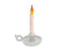 SELETTI Grimm Bugia Lampada da tavolo decorativa a forma di candela, bianca Seletti