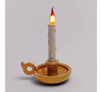 SELETTI Grimm Bugia Lampada da tavolo decorativa a forma di candela, dorata Seletti