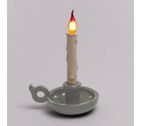 SELETTI Grimm Bugia Lampada da tavolo decorativa a forma di candela, grigia Seletti