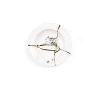SELETTI Kintsugi Piatto Fondo BiancoOro