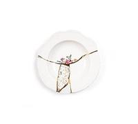 SELETTI Kintsugi Piatto Fondo BiancoOro