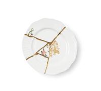 Seletti Kintsugi Piatto frutta in porcellana e oro 24 carati mod. 2 | Piatto da Dessert Kintsugi Seletti in Porcellana e Oro - Design MarcantonioIl Piatto da Dessert Kintsugi di Seletti, firmato