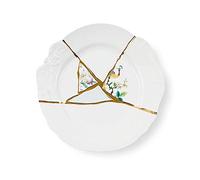 SELETTI Kintsugi Piatto Piano Bianco