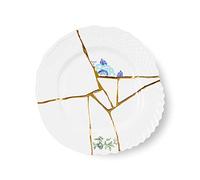 SELETTI Kintsugi Piatto Piano Bianco