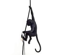 Seletti Monkey With Rope Plafoniera Da Esterno Nera