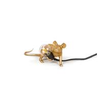 SELETTI Lampada in Resina Mouse Lamp Lop Gold Steso Oro