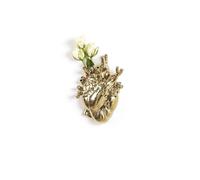 SELETTI Vaso in porcellana Love in Bloom Gold Oro