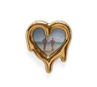 Seletti Melted Heart Specchio Cornice Oro | Specchio con Cornice Cuore Seletti - Design di Marcantonio in Porcellana con Finitura OroLo Specchio con Cornice Cuore Selet
