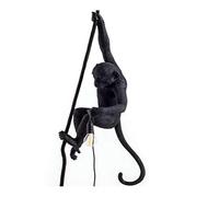 SELETTI MONKEY LAMP CON CORDA INDOOR OUTDOOR NERO BASSO
