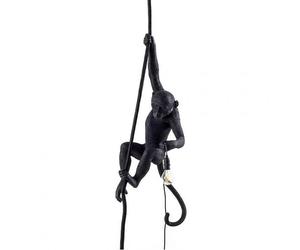 Seletti Monkey With Rope Plafoniera Da Esterno Nera