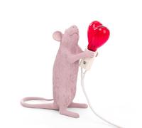 SELETTI Mouse Lampada San Valentino Rosso