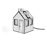 Seletti On-Off Lampada da Tavolo Bianco/Nero